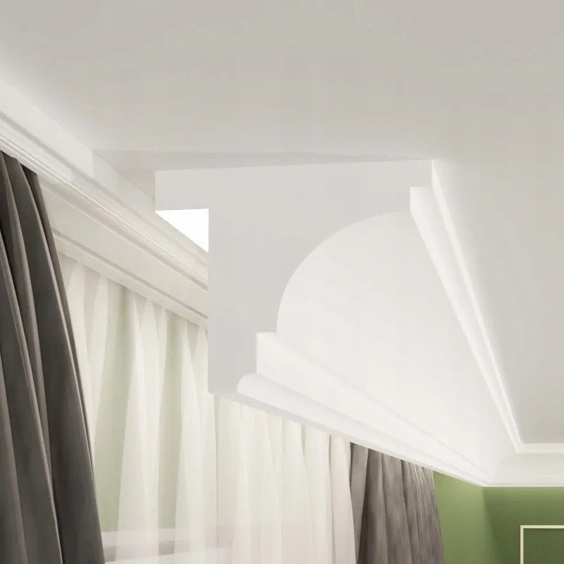 Karnisléc K-05 – 15cm, Ideális függönykarnisok és Led szalagok álcázásához