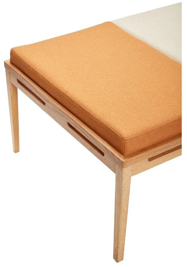 Narancssárga-krémszínű pad Amber – Hübsch