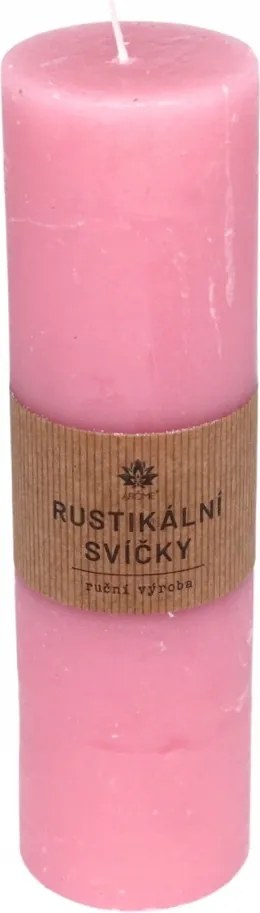 Arôme Rusztikus gyertya 300 g, rózsaszín