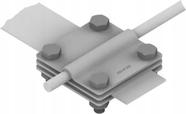 Keresztcsatlakozó huzal-kádtöltő háromlemezes 4xM8 horganyzott AN-05/OG An-kom