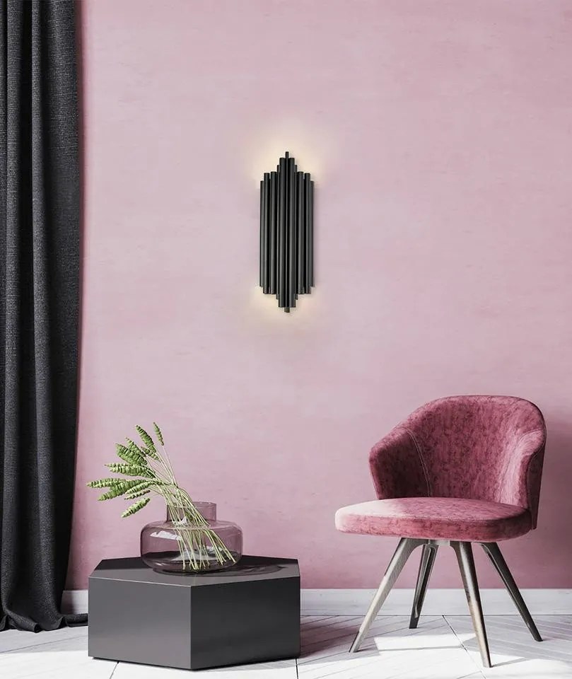 King Home MOOSEE HARMONIC BLACK MSE010400217 Fali lámpa 2x40W/E14 IP20