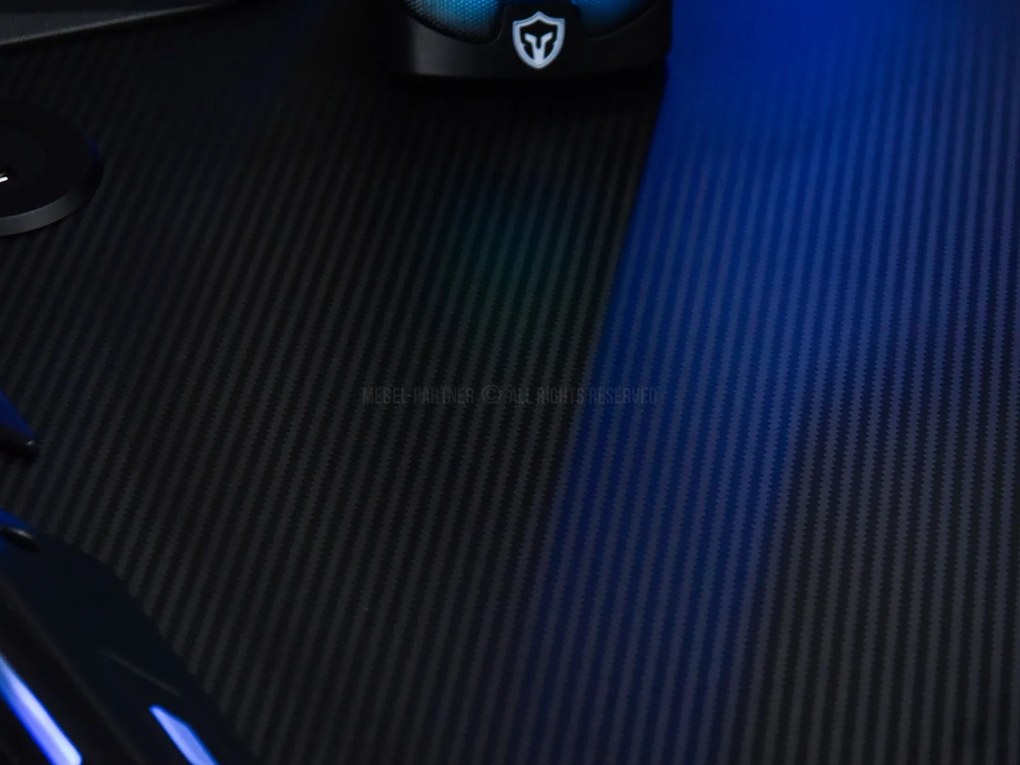 PC asztal Matts Led (fekete). Akció -16%. 1109786