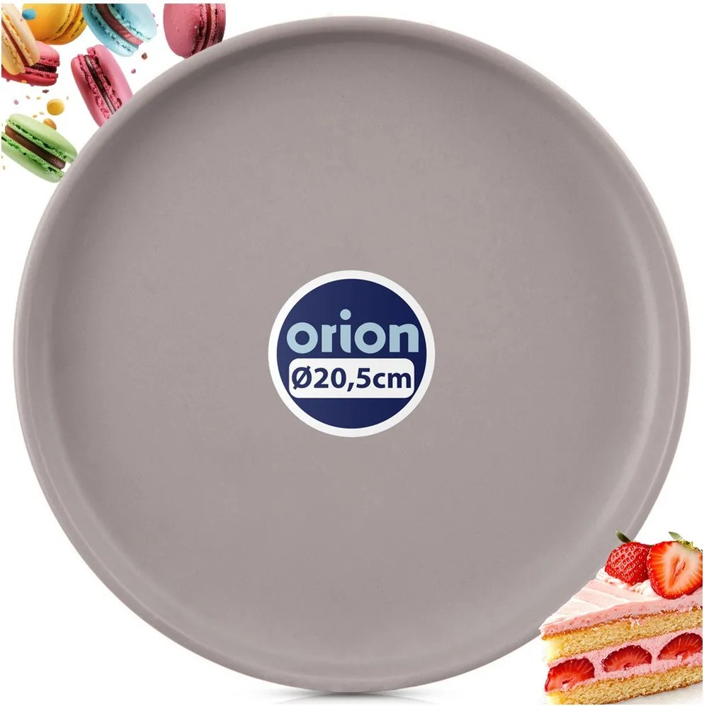 Desszert Tányér kicsi sütemény kerámia desszert Szürke 20,5 cm