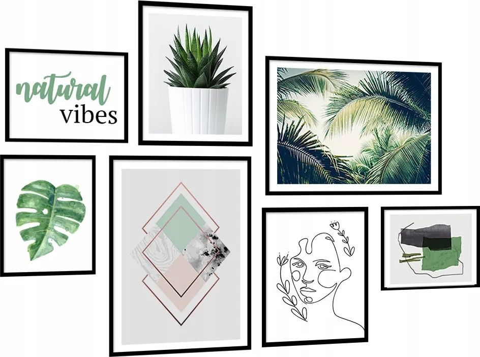 Giga Készlet 7db-os képek Nagy keretben KP132