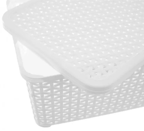 Orion Box fedéllel RATAN, 10 l, fehér
