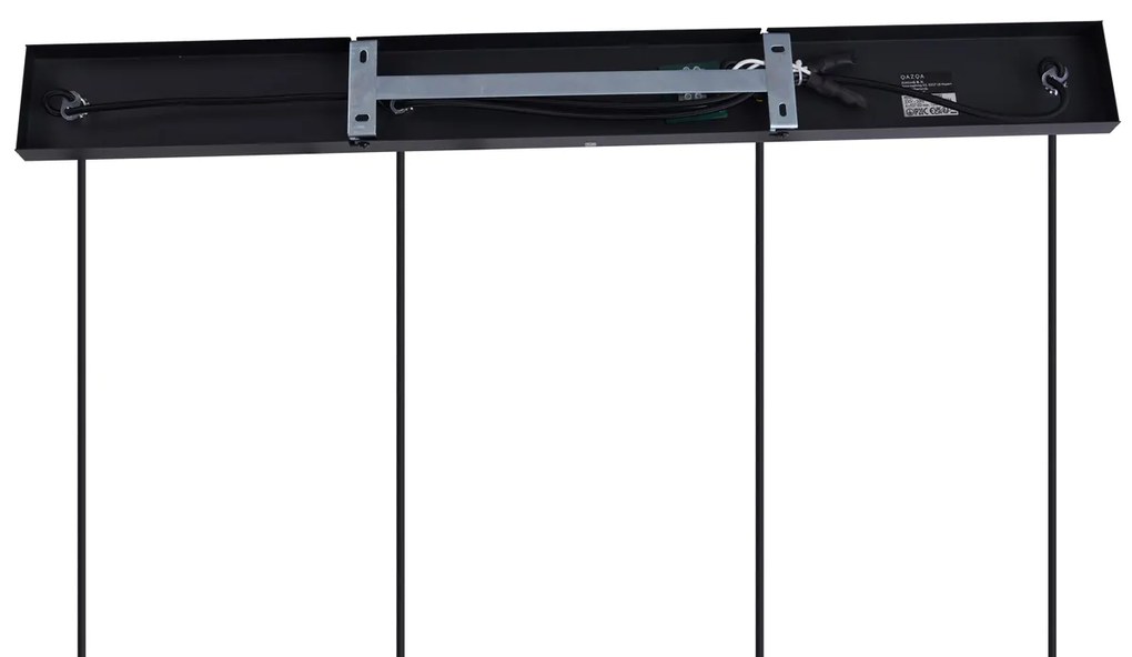 Modern függeszték lámpa fekete füstüveggel 4-lámpás - Dame