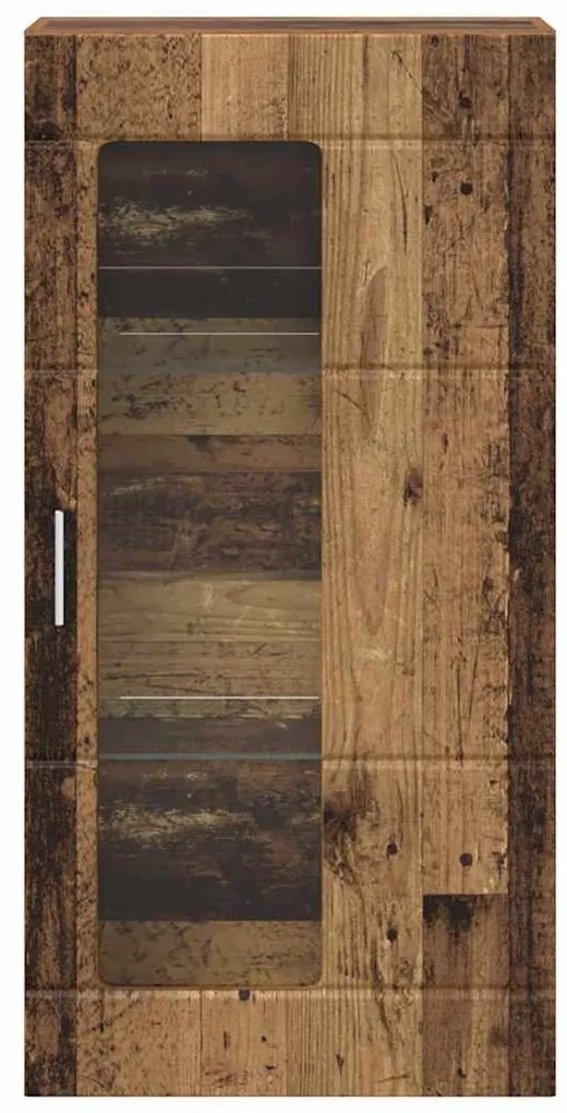 Fali szekrény polcokkal Régi fa 55 x 29 x 100 cm Faanyag