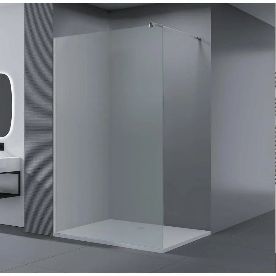 Walk-in zuhanyfal 70, 190cm, 8mm, NANO