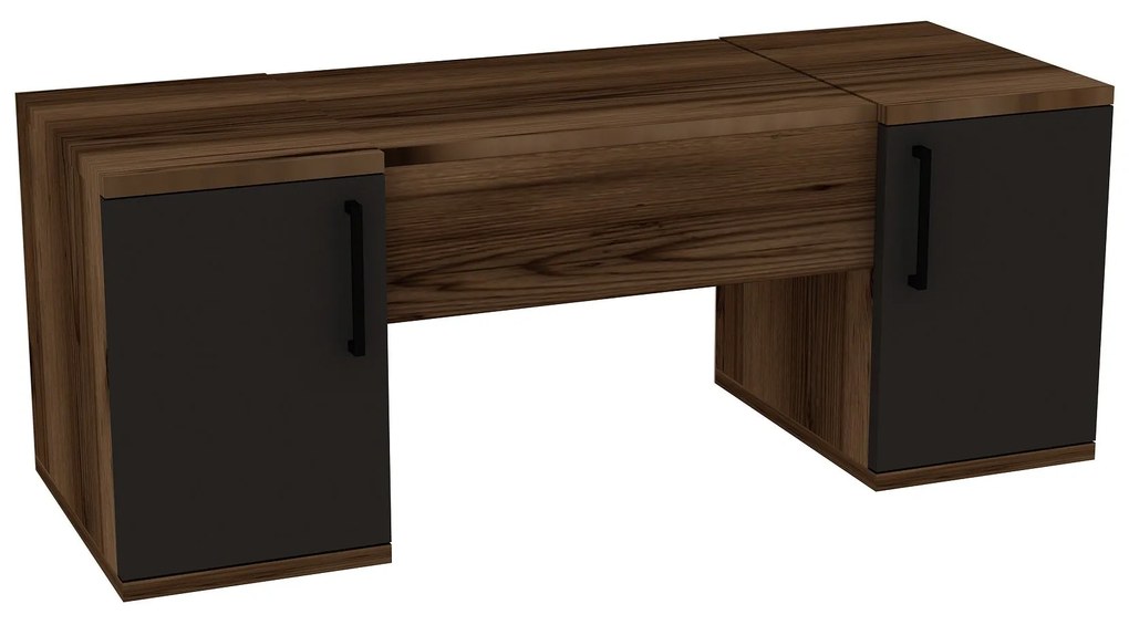 Fésülködő asztal Mercan - Light Walnut, Anthracite