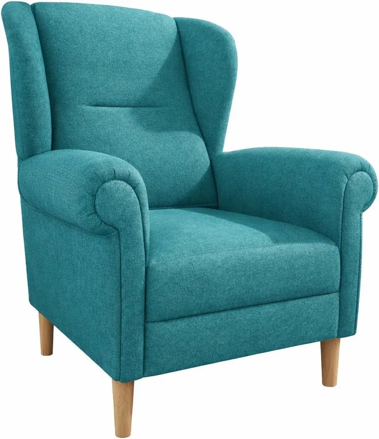 Türkiz füles fotel Swan – Ropez