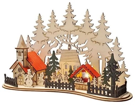 Solight 1V250 - LED Karácsonyi dekoráció LED/2xAAA kisváros