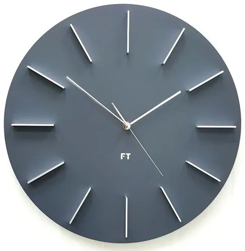 Future Time FT2010GY Round grey Design falióra, átmérő 40 cm