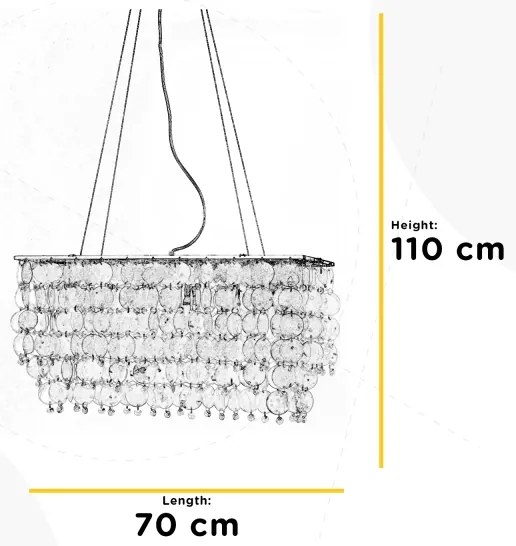 ONLI – Csillár zsinóron MAKANI 6xE14/6W/230V