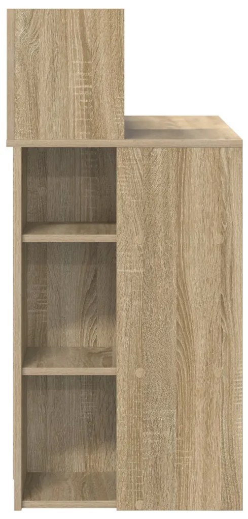 Tárolós íróasztal Sonoma tölgy 90x48x101.5 cm Mérnökfa
