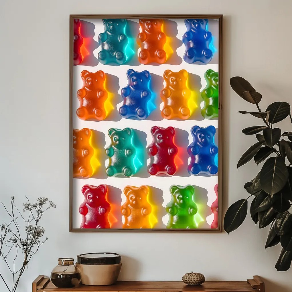 GE247-L keretezett MDF falikép, 35 x 47 cm