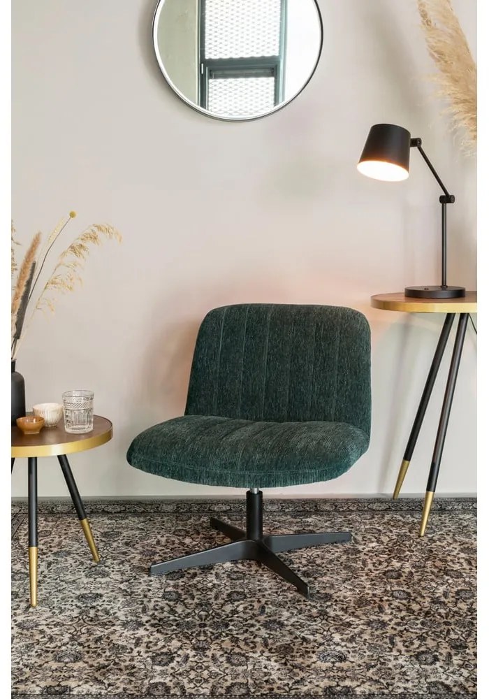 Fekete asztali lámpa fém búrával (magasság 60 cm) Hajo – White Label