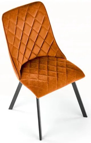 K-450 étkezőszék fahéj bársony szövet