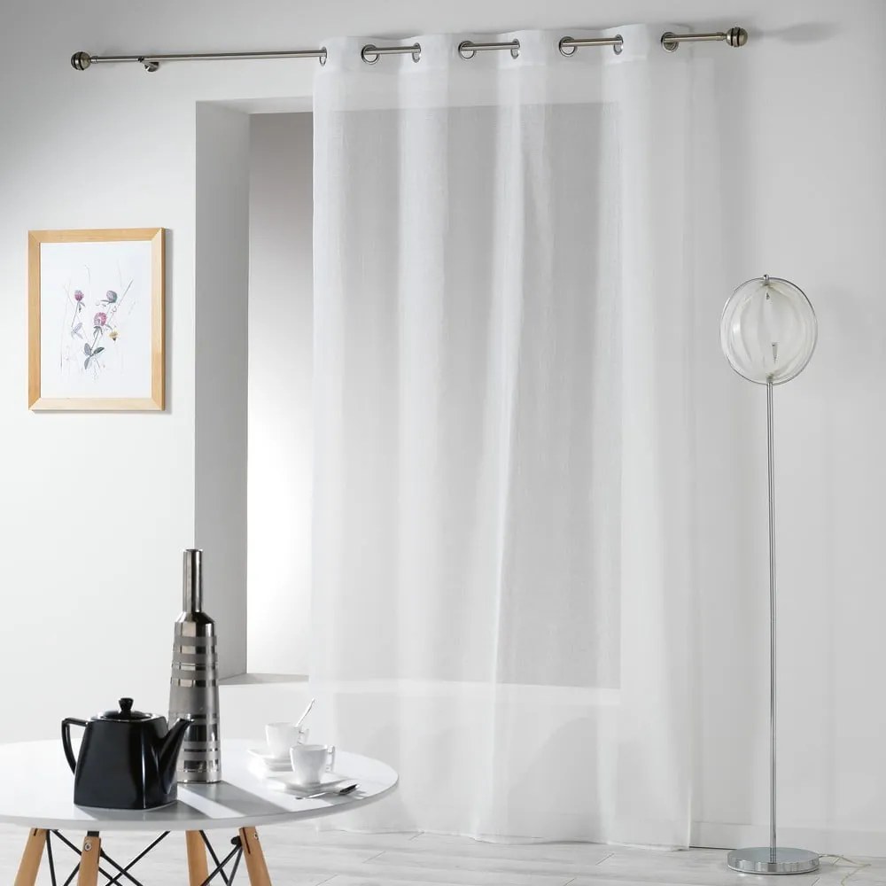 Fehér átlátszó függöny 140x240 cm Telma – douceur d'intérieur