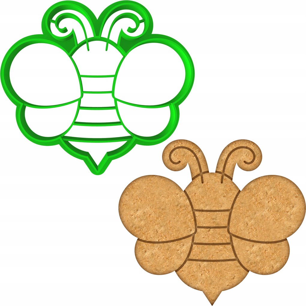 Húsvéti Forma Mézeskalács lyukasztó Húsvéti Méhkaptár Méh 8cm