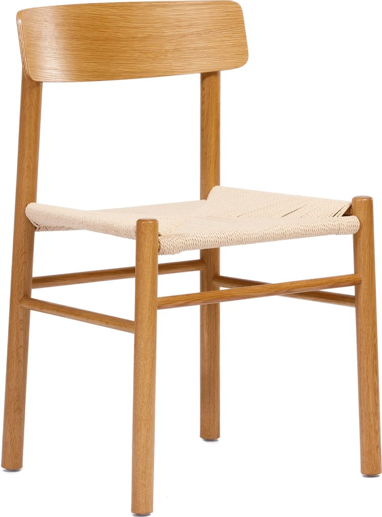 MAZZONI EXPORT LIAM Kraft Zsinór/váz Természetes Tölgy - FONOTT FA SZÉK NAPPALIBA ÉTKEZŐBE KONYHÁBA MODERN CLASSIC BOHO