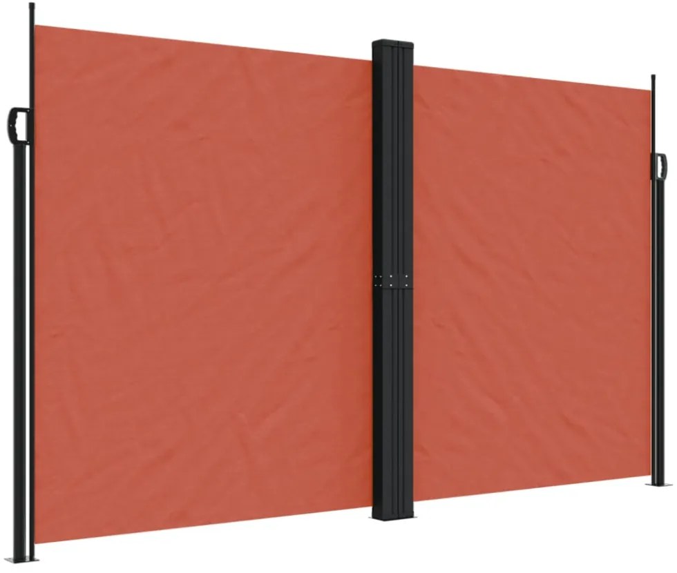 terrakotta behúzható oldalsó napellenző 200 x 1000 cm