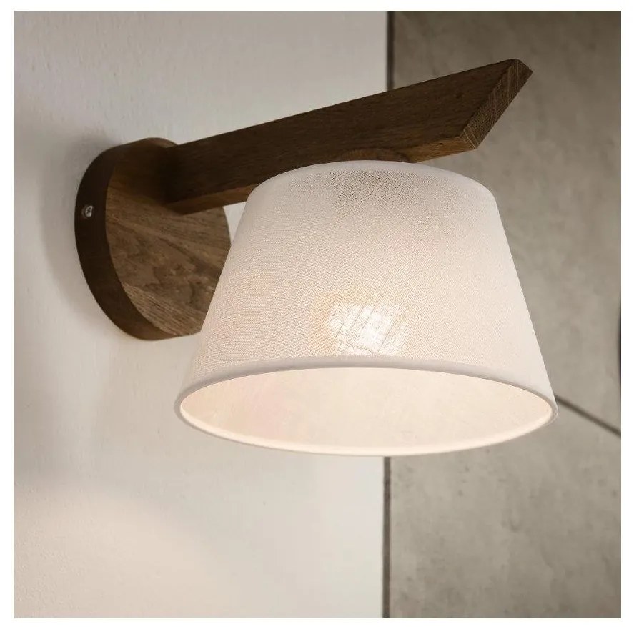 Brilagi - LED fali lámpa ANTHONY 1xE14/40W/230V diófa/fehér