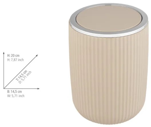 WENKO 25186100 - AGROPOLI kosár 14,5x20 cm bézs