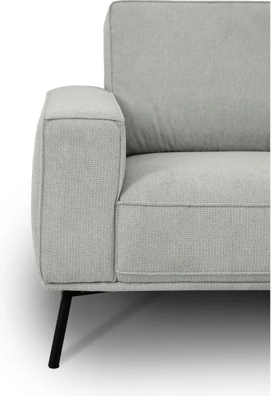 Világosszürke zsenília sarokkanapé (jobb oldali-L alakú) Amsterdam – Scandic