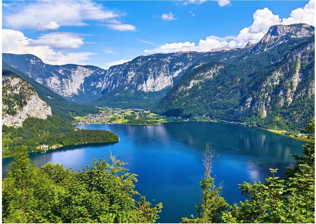 Kép - Hallstatt tó, Hallstatt, Austria (70x50 cm)