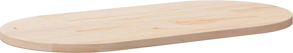 vidaXL tömör fenyőfa asztallap 110 x 55 x 2,5 cm ovális