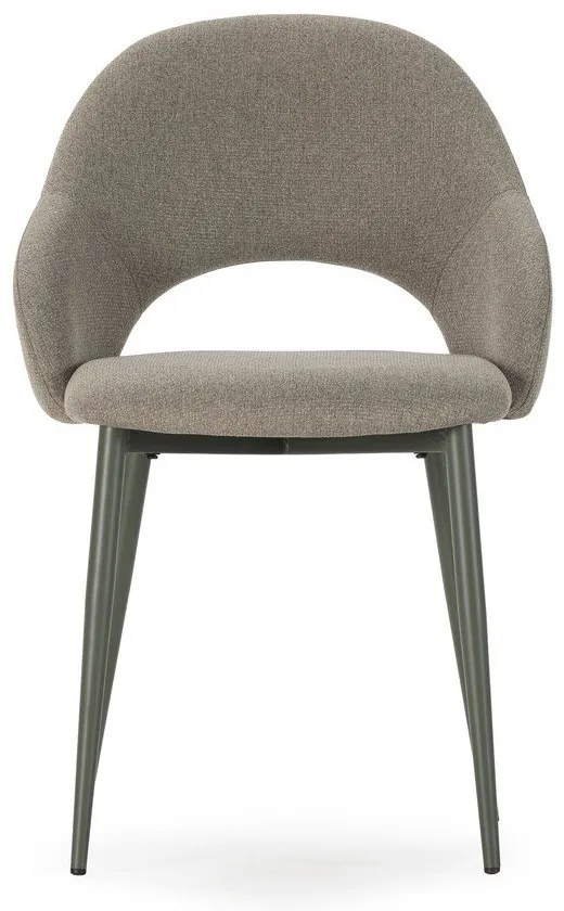 Zöld kárpitozott étkezőszék szett 2 db-os Lia – Marckeric