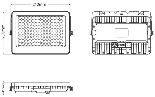 LED Reflektor napelemes panellel FOCUS 100W/15000 mAh 3,2V 6000K IP65 + távirányító