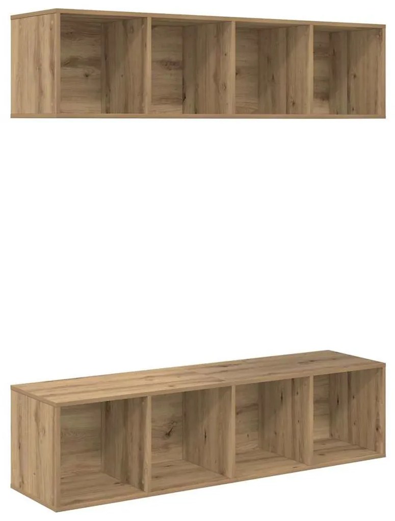 TV szekrény garnitúra 2 pcs kézműves tölgy 37 x 37 x 142.5 cm