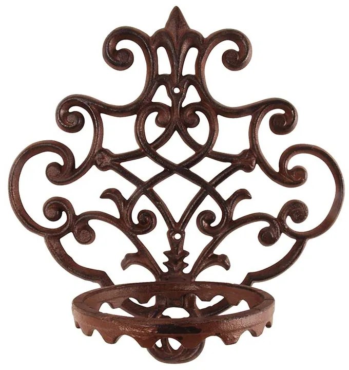 Öntöttvas fali virágtartó, 1-es, 29 x 31 cm