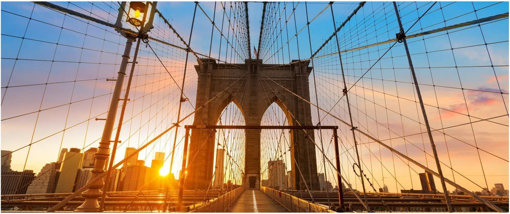 Kép - Brooklyn, híd, Manhattan, New York (120x50 cm)