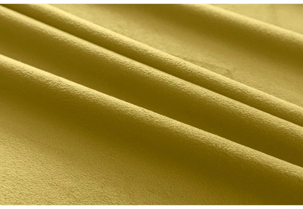 Sötétítő függöny VELVET 140x270 cm, mustárszínű Felfüggesztés: Hullámos sínszalag