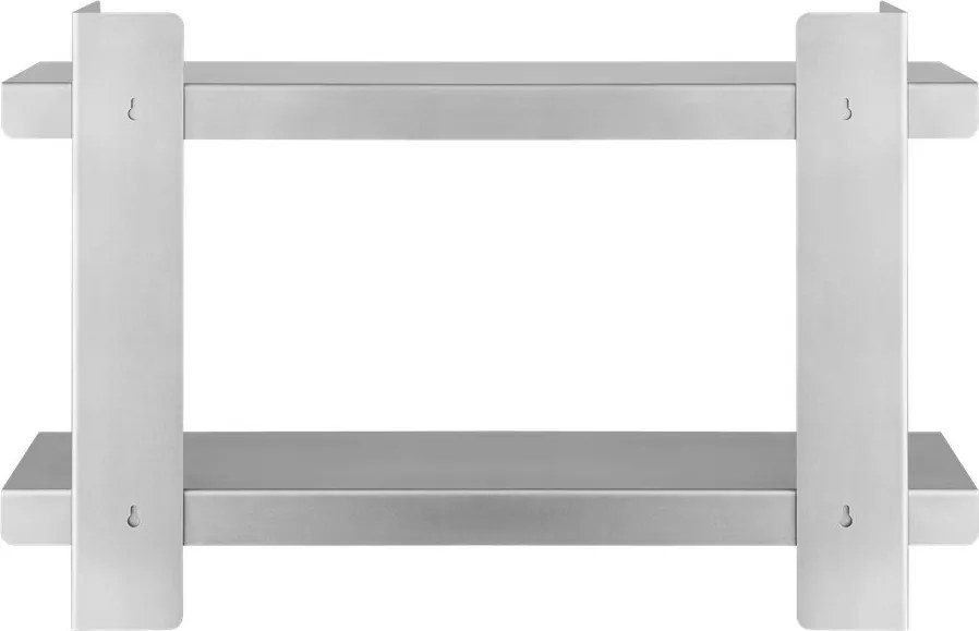 Ezüstszínű többszintes fém fali polc 70 cm Tivo – noo.ma