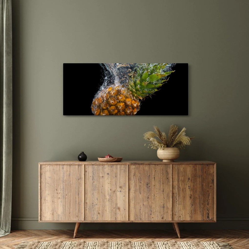 Ananász a vízben képe (120x50 cm)