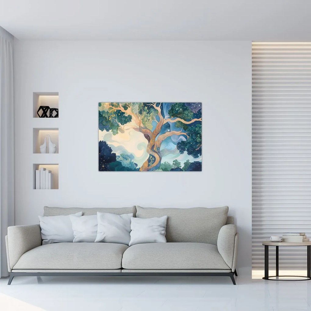 Kép – Kozmikus fa (90x60 cm)