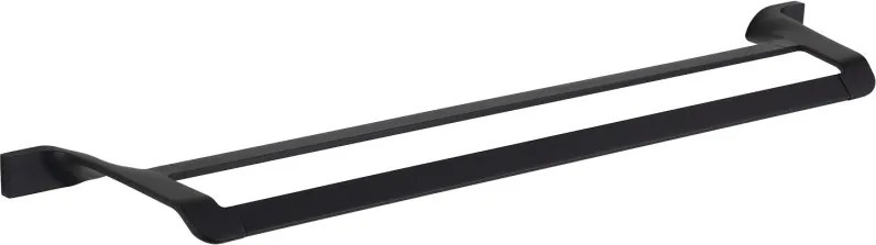 Mexen Rino dupla törölközőtartó, fekete - 7027025-70