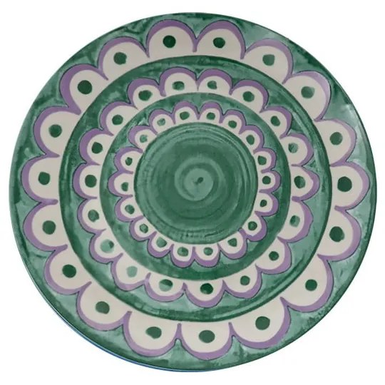 Zöld porcelán desszertes tányér készlet 6 db-os ø 19,5 cm Tangeri green – Villa Altachiara