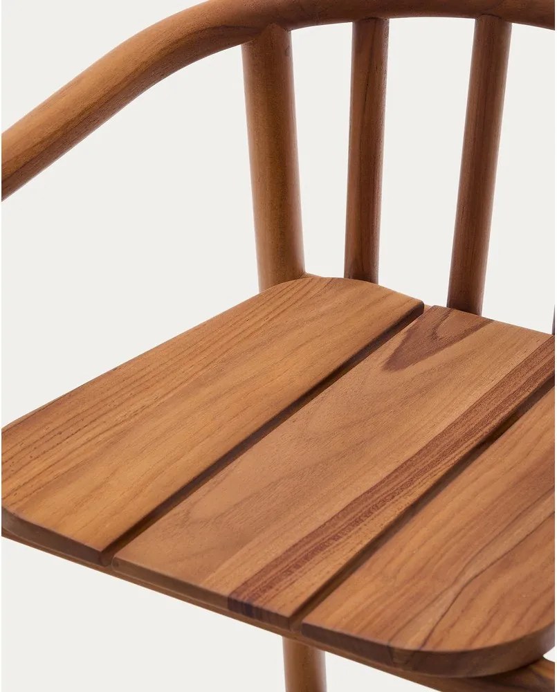 Natúr színű tömörfa kerti bárszék Turqueta – Kave Home