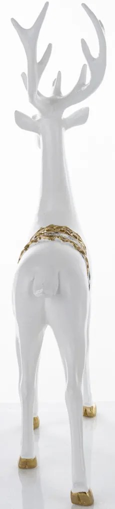 Karácsonyi Casa Roma design Szarvas figura, műanyag, többszínű, 44x9x25 cm