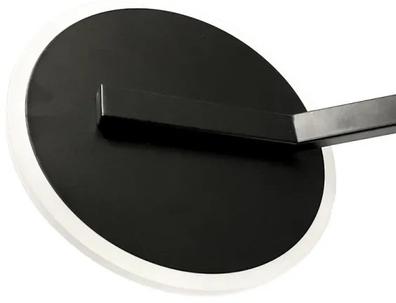 LED Dimmelhető felületre szerelhető csillár LED/86W/230V 3000-6500K fekete + távirányítás