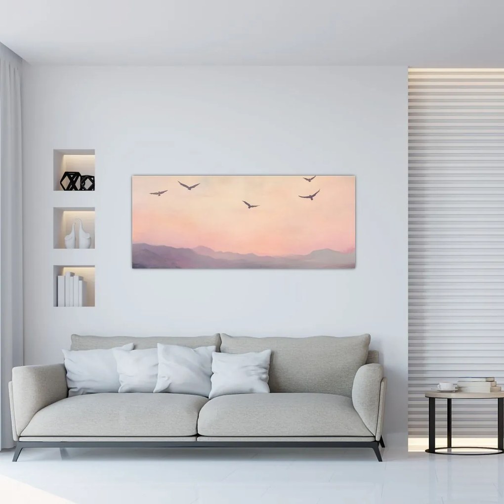 Kép - Madárcsapat II. (120x50 cm)