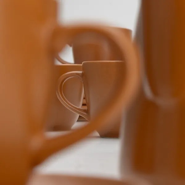 Kerámia tea készlet barna