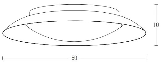 Zambelis 1959 - LED Mennyezeti lámpa LED/28W/230V átm. 50 cm réz