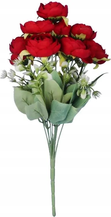 Dekoratív Kompozíció 10 Kacsa Piros Művirág Az Erkély Teraszra