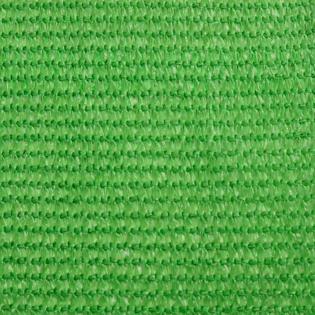 világoszöld HDPE napvitorla 160 g/m² 6 x 7 m