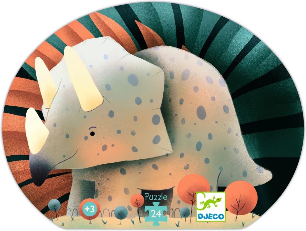 Formadobozos puzzle - Teo a kis dínó, 24 db-os - Teo the dino